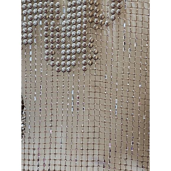 Ralph Lauren Purple Label Maritza Blouse Mesh Studs Jewels Womens 2 Rhinestones - Picture 6 of 12